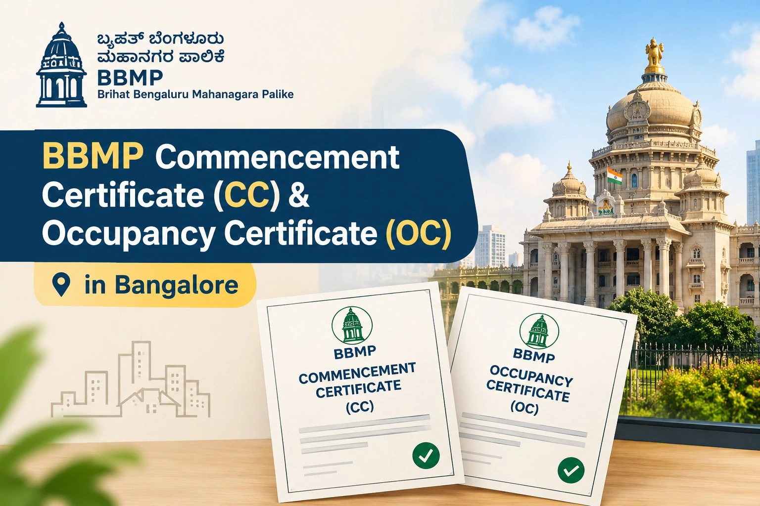 BBMP Commencement Certificate and Occupancy Certificate guide in Bangalore - Marvel Consultants Blog